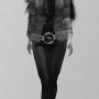 Photograph of Xue Faith modeling Ethnic Blue Blazer by Fhara Ricielli Marchiori for Ricielli Couture